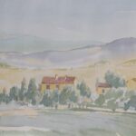 Landscape with houses